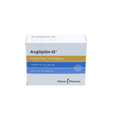 Argliptin-D Sitagliptina/Metformina 50 mg / 850 mg, Caja con 56 tabletas