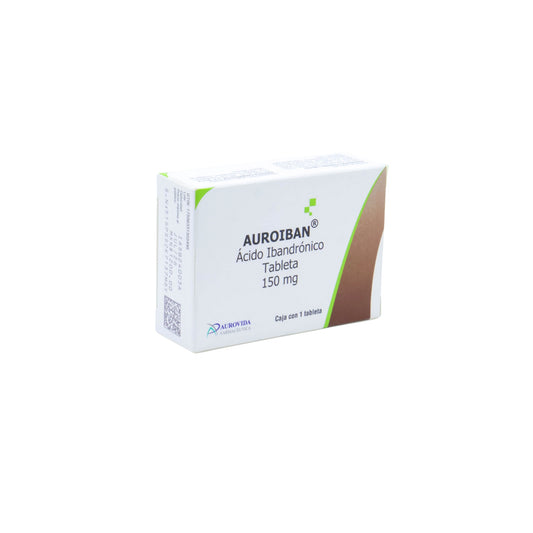 Aurobain Ácido Ibandrónico 150 mg, 1 Tableta