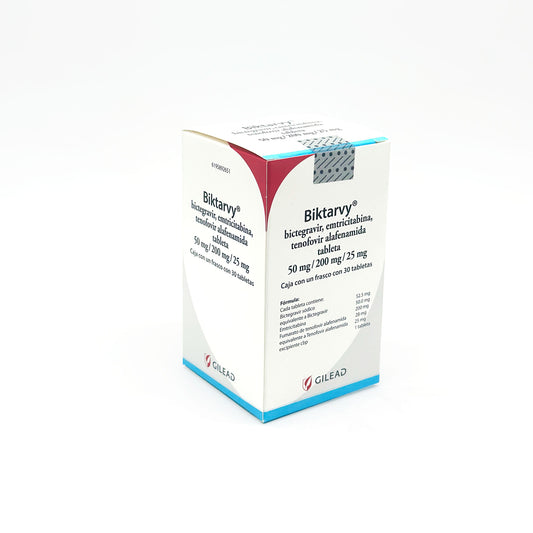 Biktarvy 50mg / 200 mg / 25 mg Caja C/ 30 tabletas
