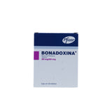 Bonadoxina Meclozina/Piridoxina 25 mg / 50 mg, Caja con 25 tabletas