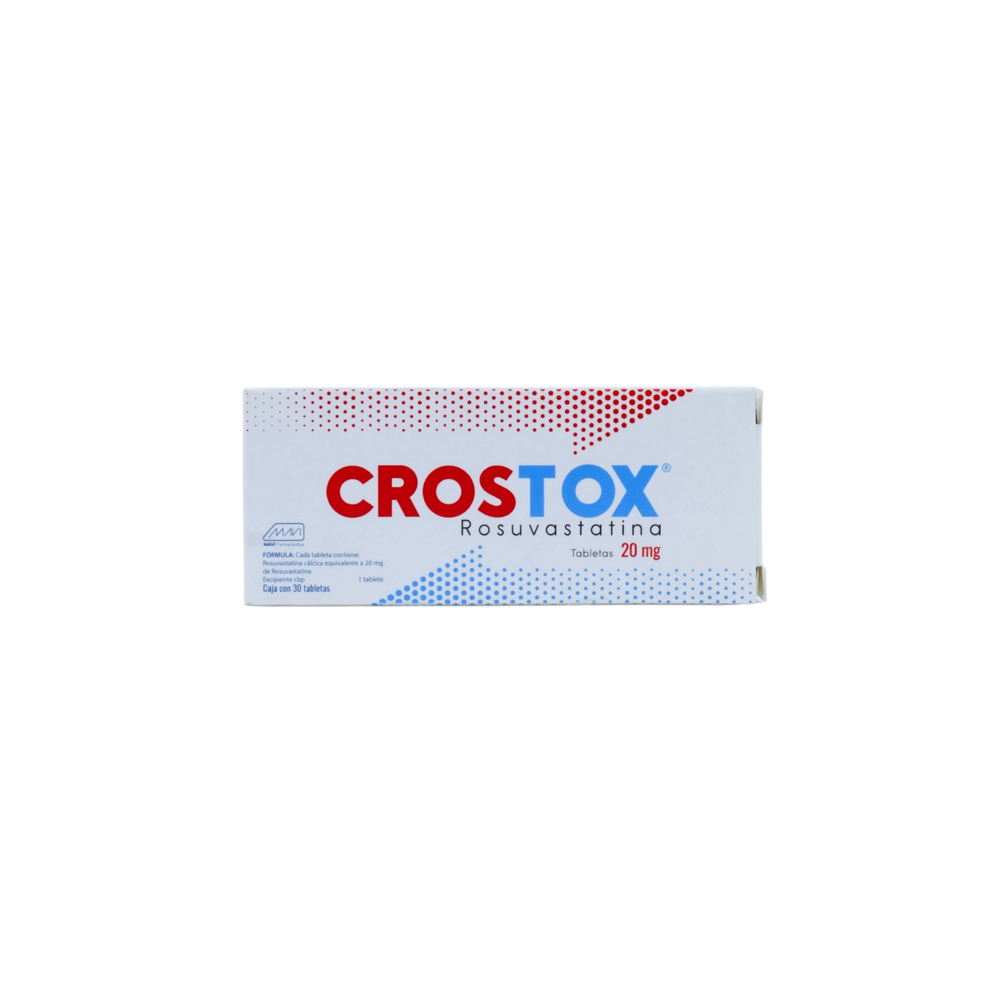 Crostox Rosuvastatina de 20mg Caja C/30 - Zuca MedLine
