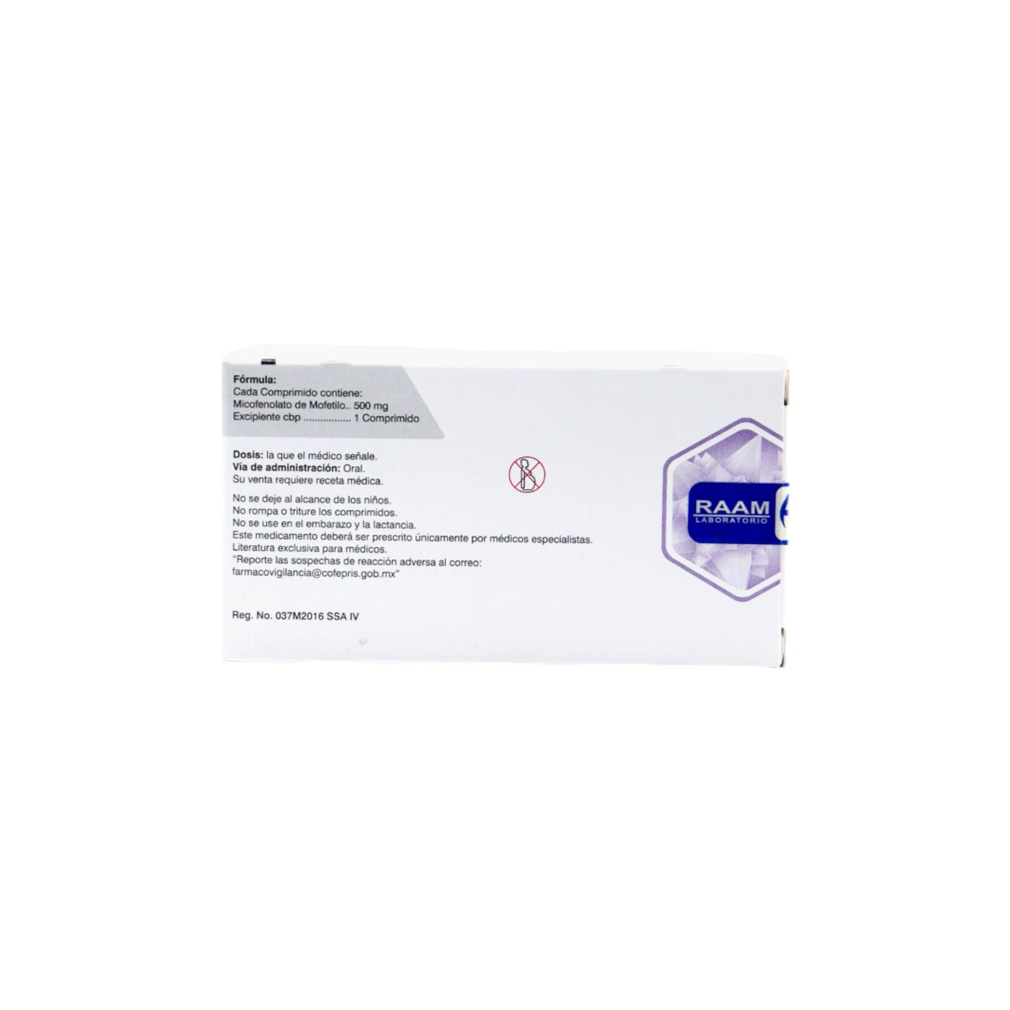 Espeflun Micofelonato de Mofetilo 500 mg, 50 Comprimidos