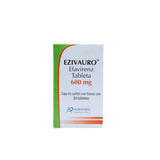 Ezivauro Efavirenz 600 mg, Caja de cartón con frasco con 30 tabletas