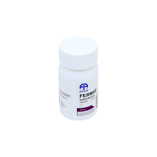 Fermig Sumatriptán 100 mg, 20 tabletas