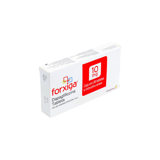 Forxiga 10 mg, Caja con 28 Tabletas