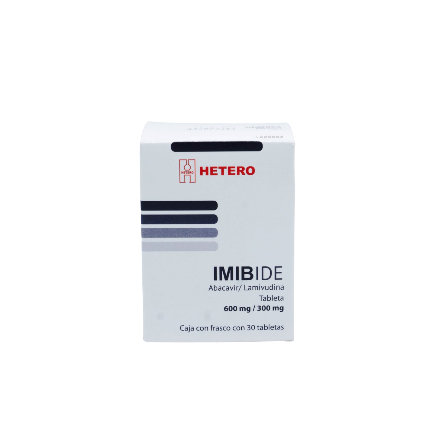 IMIBIDE Abacavir/Lamivudina 600 mg / 300 mg, Caja con frasco de 30 tabletas