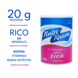 Proteína de Fresa Nutri Raam – Suplemento Alimenticio con Vitaminas y Minerales | 425 g