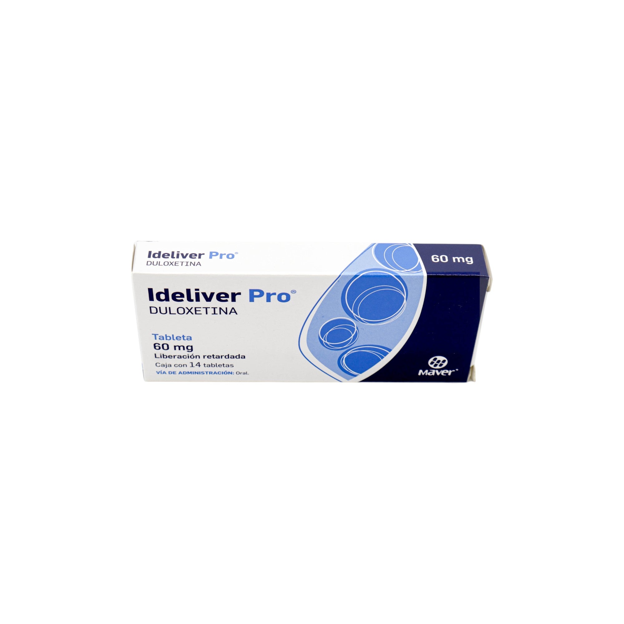 Ideliver Pro Duloxetina de 60 mg Caja C/14 Paquete de 4 - Zuca MedLine