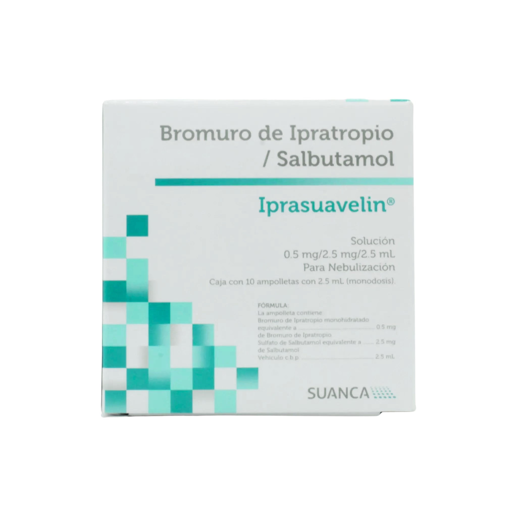 Bromuro de Ipratropio / Salbutamol de 0.5mg/2.5mg/2.5mL - Zuca MedLine