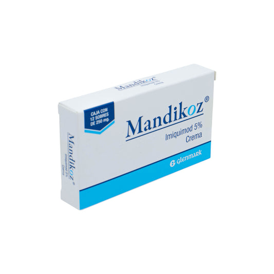 Mandikoz 5% Imiquimod, Crema 12 sobres de 250 mg c/u