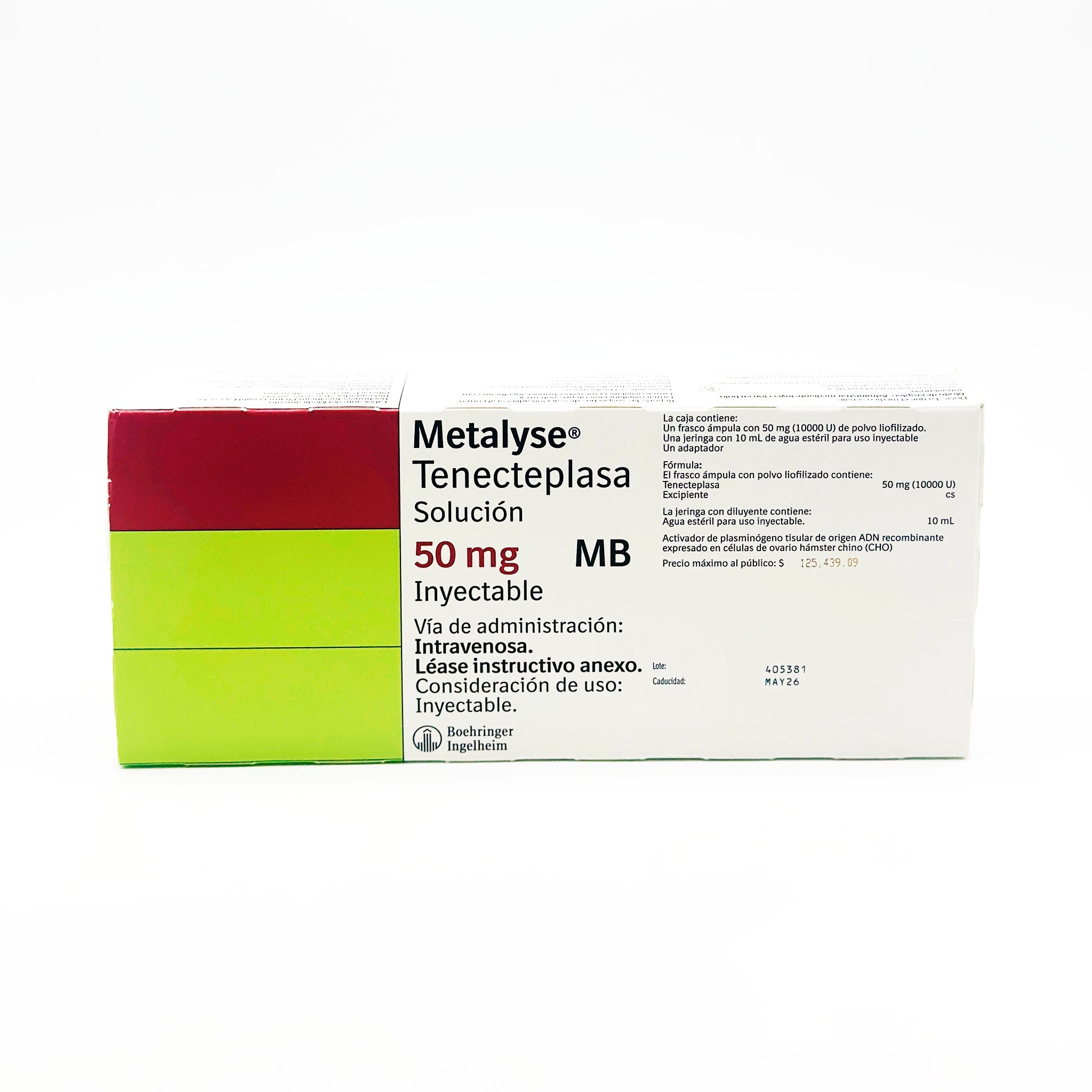 Metalyse Tenecteplasa 50 mg, Solución - Zuca MedLine