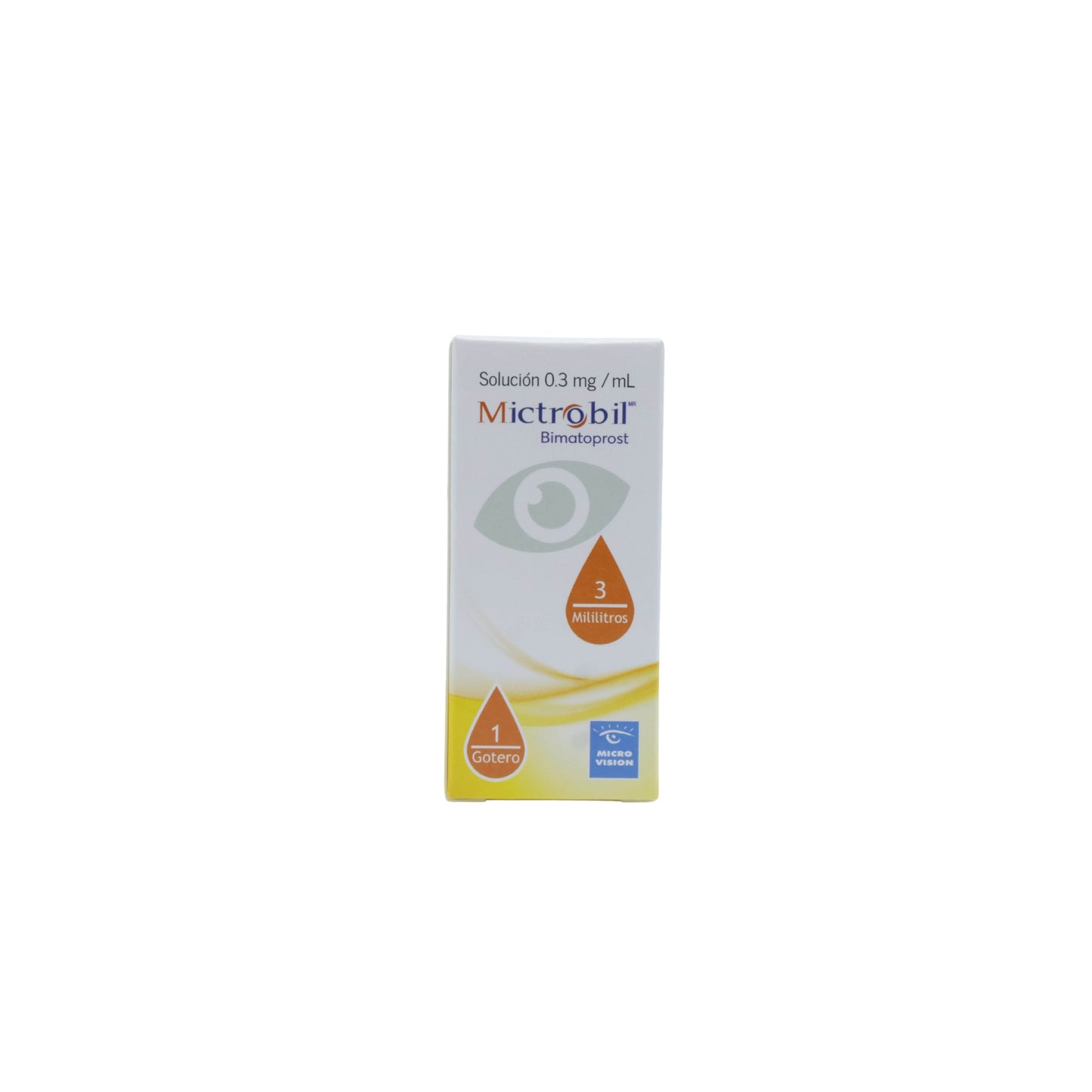 Mictrobil Bimatoprost 0.3 mg/mL, Solución oftálmica