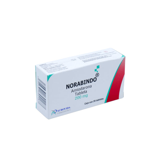 Norabindo 200 mg Amiodarona, 20 Tabletas