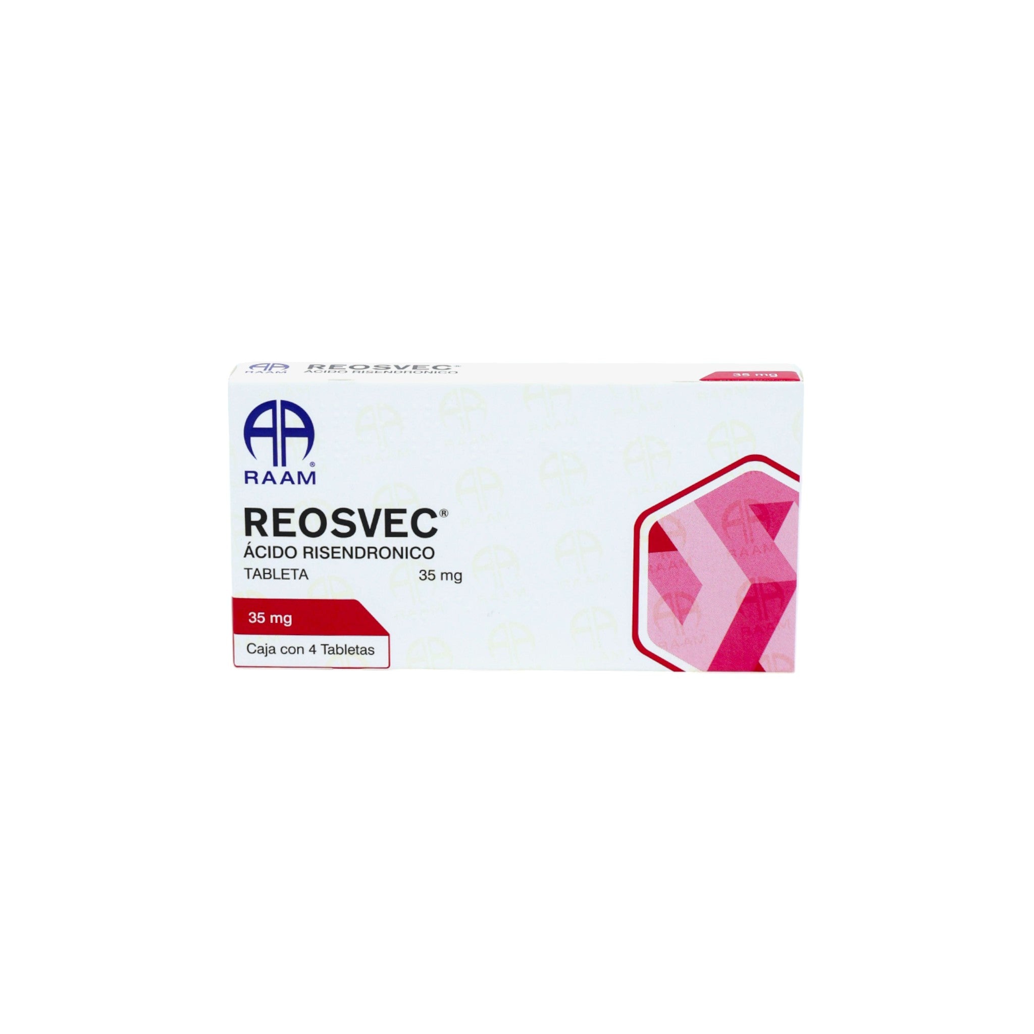 Reosvec Ácido Risedrónico 35 mg, 4 Tabletas - Zuca MedLine