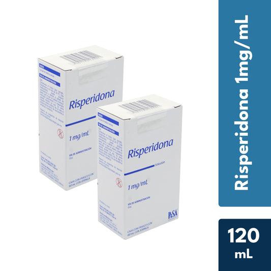 Risperidona de 1mg/ml envase C/60 mL Paquete de 2