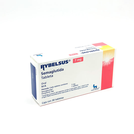 Rybelsus Semaglutida 3 mg, 7 mg y 14 mg, 30 Tabletas