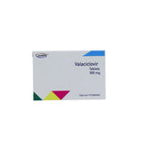 Valaciclovir 500 mg, Caja con 10 tabletas