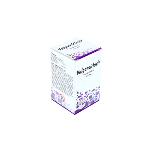 Valganciclovir 450 mg, 60 Comprimidos