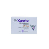 Xarelto Rivaroxabán 20 mg, Caja con 28 comprimidos