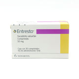 Entresto 50 mg Caja C/ 30 comprimidos Sacubitrilo valsartán - Zuca MedLine