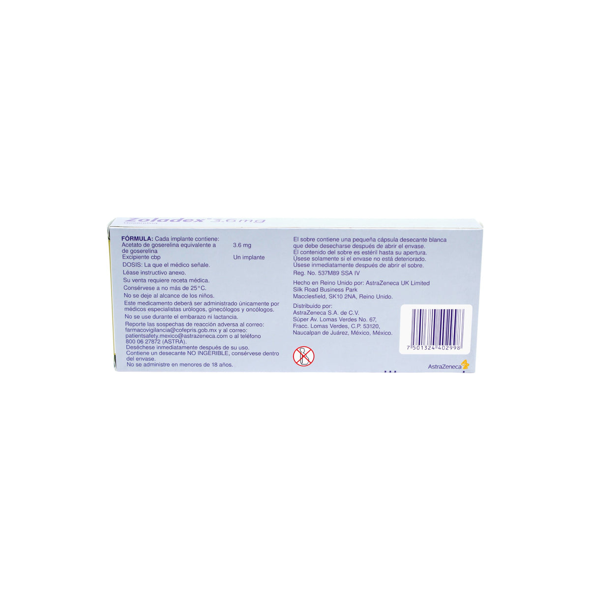 Zoladex Goserelina 3.6 mg, Implante - Zuca MedLine