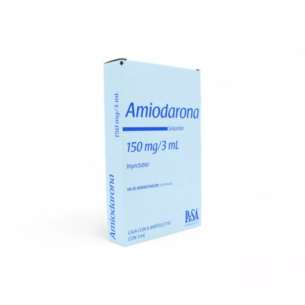 Amiodarona de 150 mg/3mL Caja C/6 - Zuca MedLine