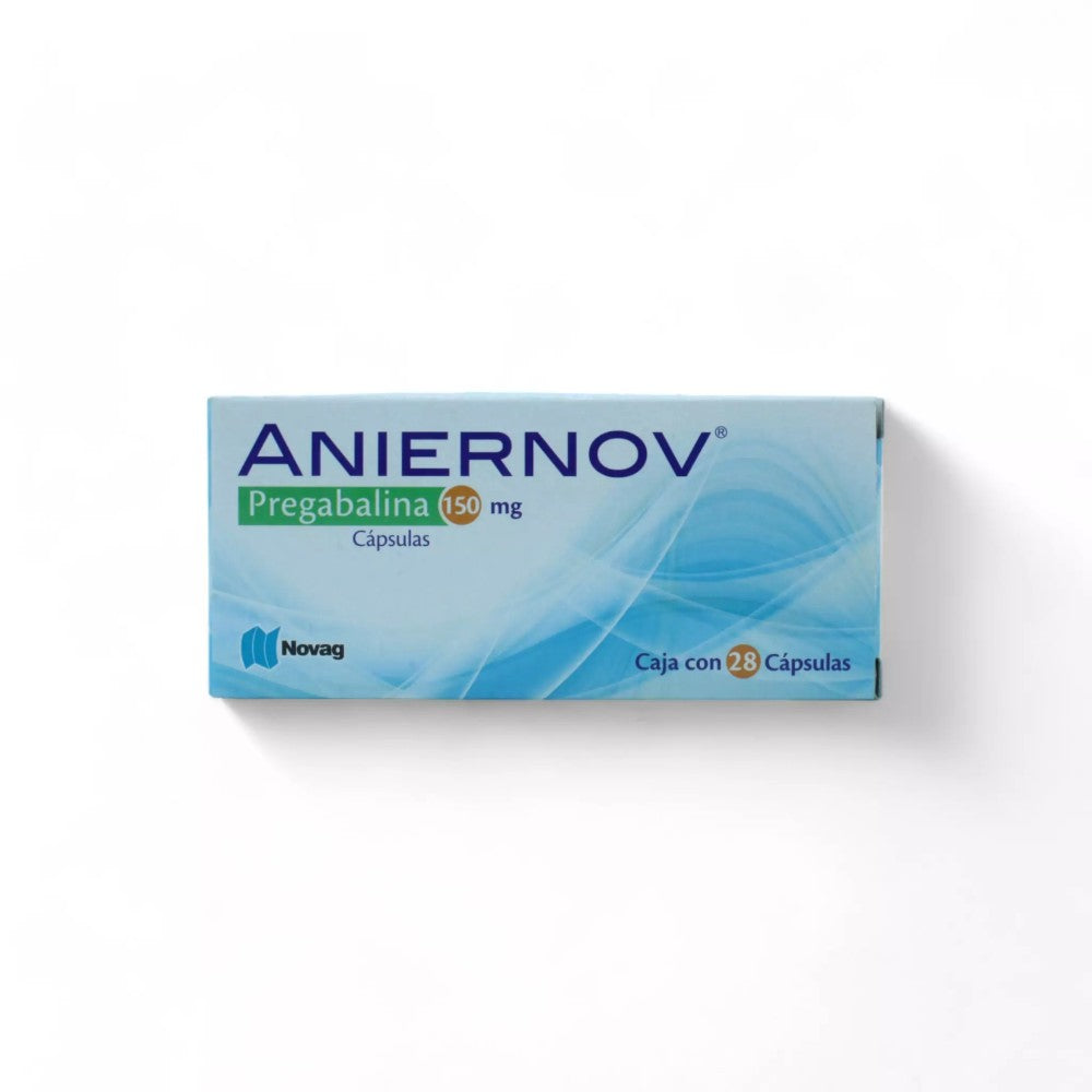 Aniernov Pregabalina de 150 mg Caja C/28 - Zuca MedLine