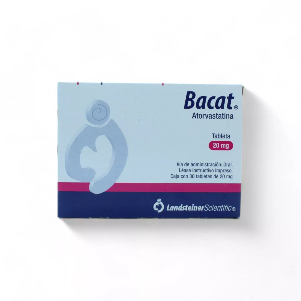 Bacat Atorvastatina de 20 mg Caja C/30 - Zuca MedLine