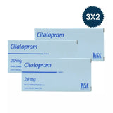 Citalopram de 20 mg Caja C/28 Paquete de 3