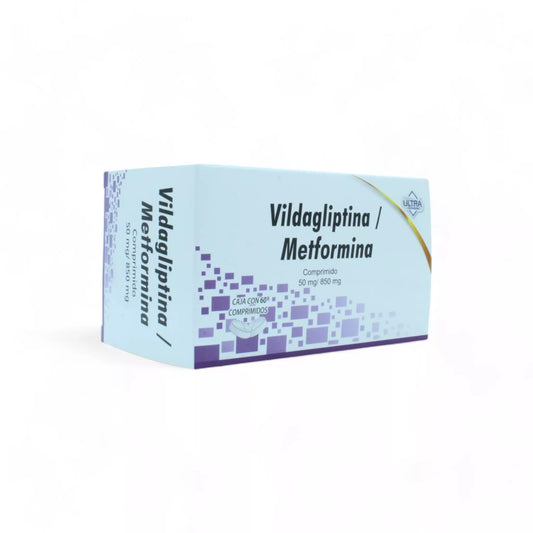 Vildagliptina Metformina 50mg/850mg Caja C/60 Paquete de 2