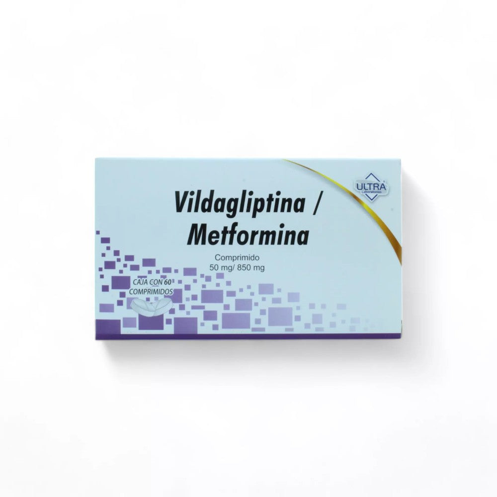 Vildagliptina Metformina 50mg, 850mg Caja C/60 - Zuca MedLine