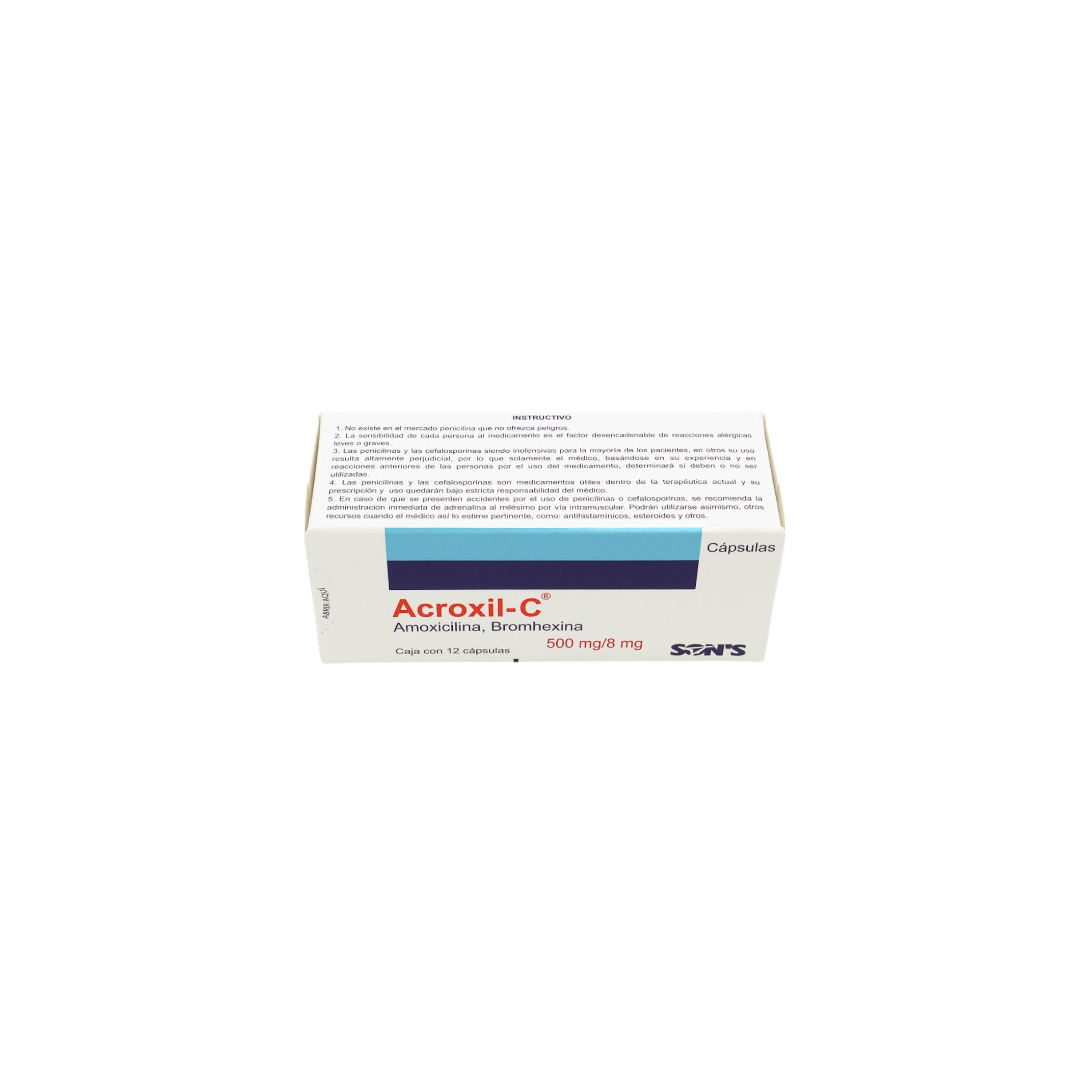 Acroxil-C_Amoxicilina_12Capsulas500mg.8mg3