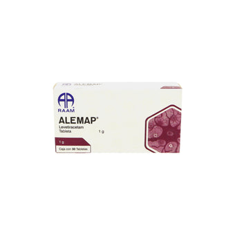 compare product Alemap Levetiracetam 1 g, 30 tabletas