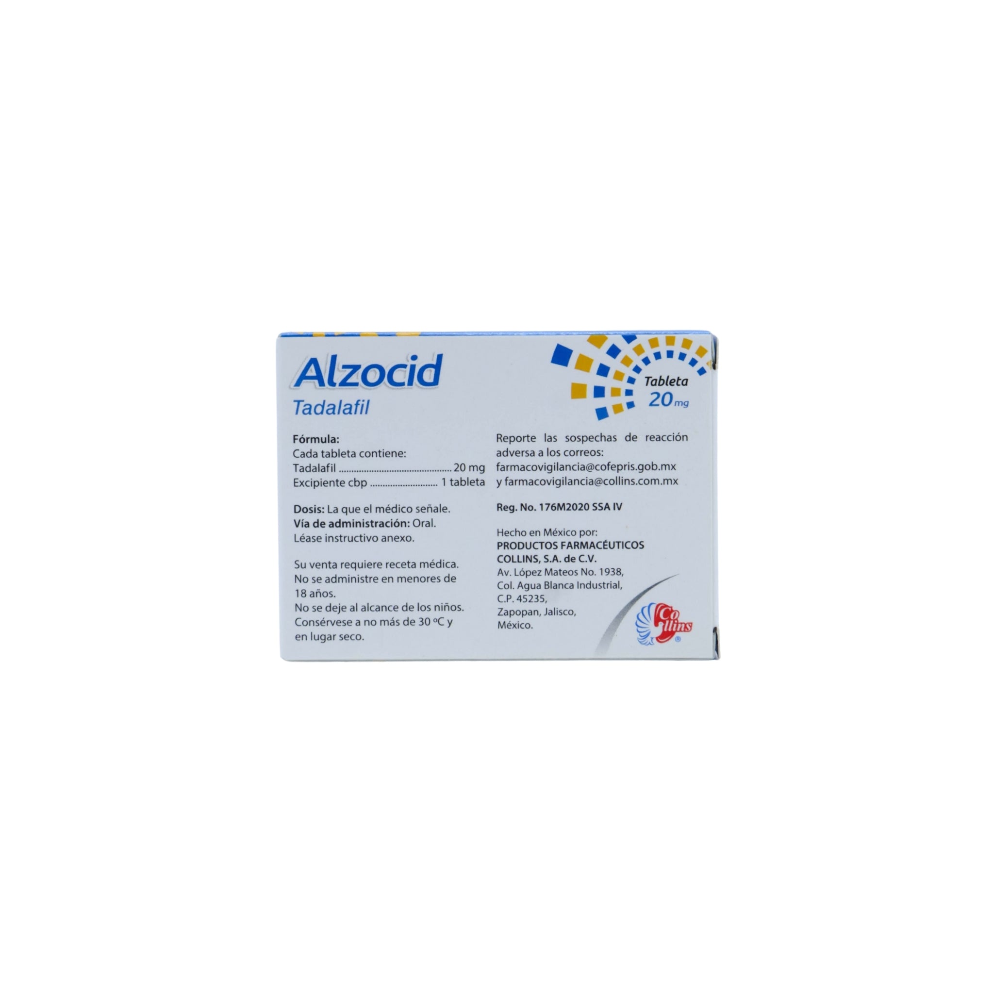 Alzocid Tadalafil 20mg Caja C/8 - Zuca MedLine