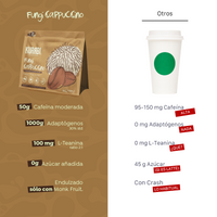 Kurabi Fungi Cappuccino con hongos adaptógenos 300 g 10g/30 sticks