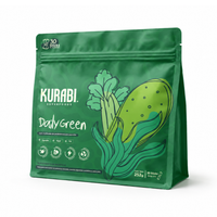 Kurabi Daily Green Jugo Verde con spirulina, nopal, espinaca y apio 252 g 8.4g/30 sticks