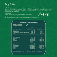 Kurabi Daily Green Jugo Verde con spirulina, nopal, espinaca y apio 252 g 8.4g/30 sticks