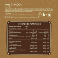 Kurabi Fungi Cappuccino con hongos adaptógenos 300 g 10g/30 sticks