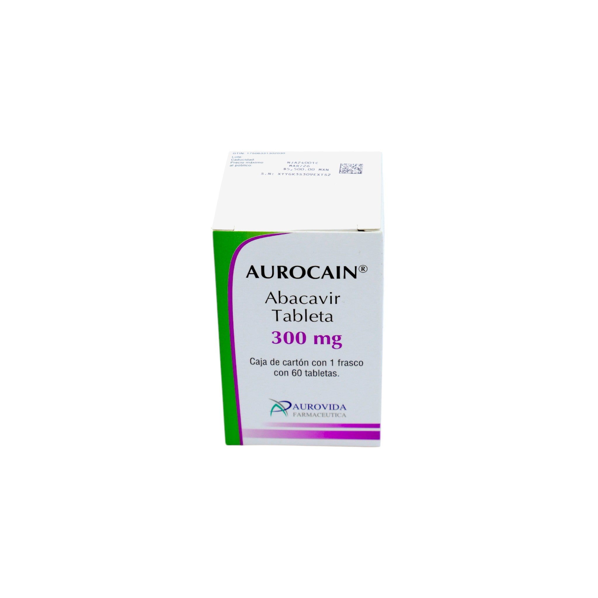 Aurocain Abacavir 300 mg