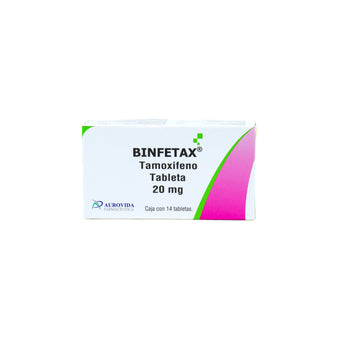 compare product Binfetax Tamoxifeno 20 mg, 14 Tabletas