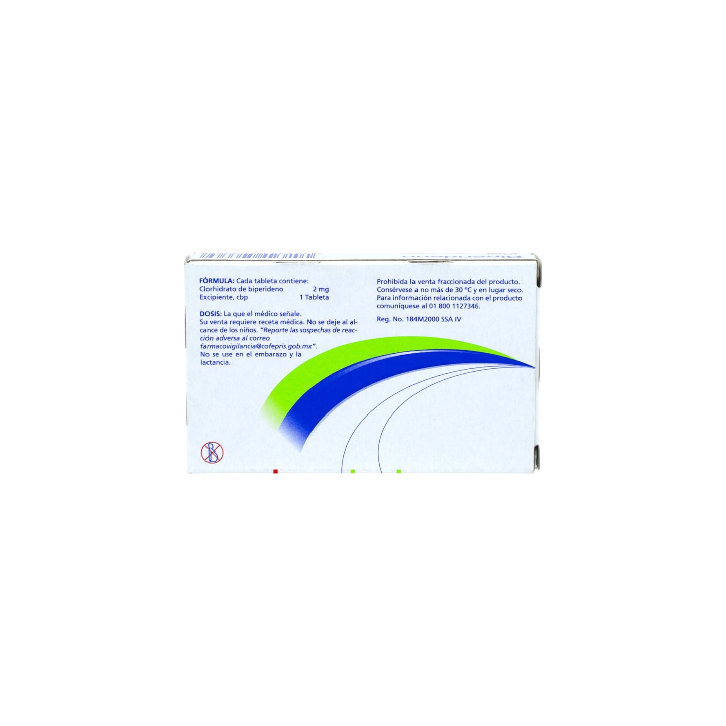 Clorhidrato de Biperideno de 2mg Caja C/30 - Zuca MedLine