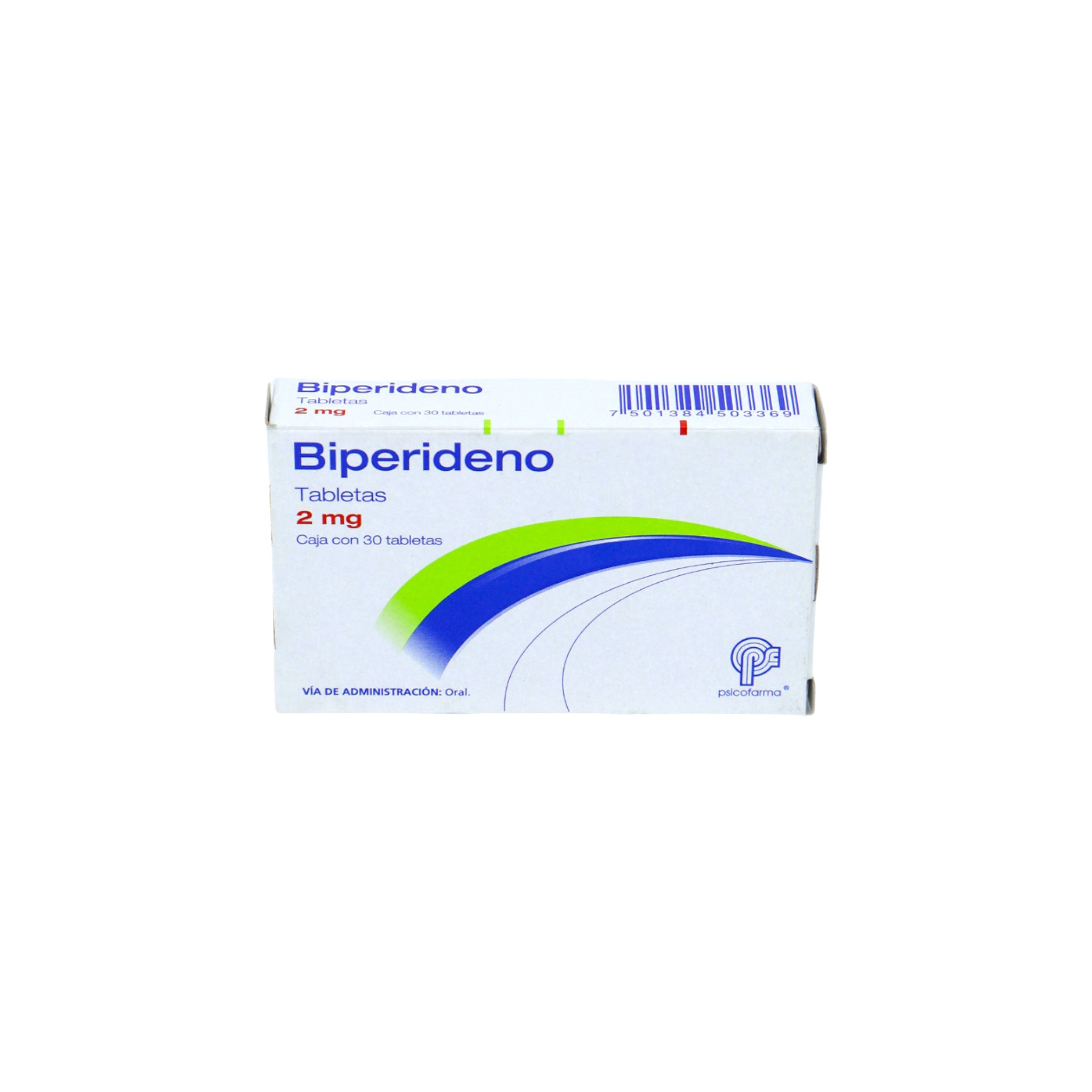 Clorhidrato de Biperideno de 2mg Caja C/30 - Zuca MedLine
