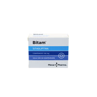 Bitam 100 mg Sitagliptina Caja con 28 Comprimidos