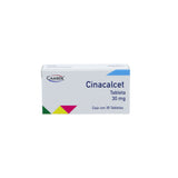 Cinacalcet 30 mg, Caja con 30 tabletas