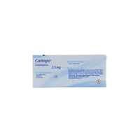 Carimpa Zolmitriptán 2.5 mg, Caja con 2 tabletas