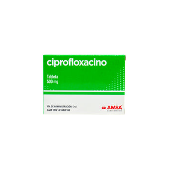 compare product Ciprofloxacino 500 mg, 14 Tabletas