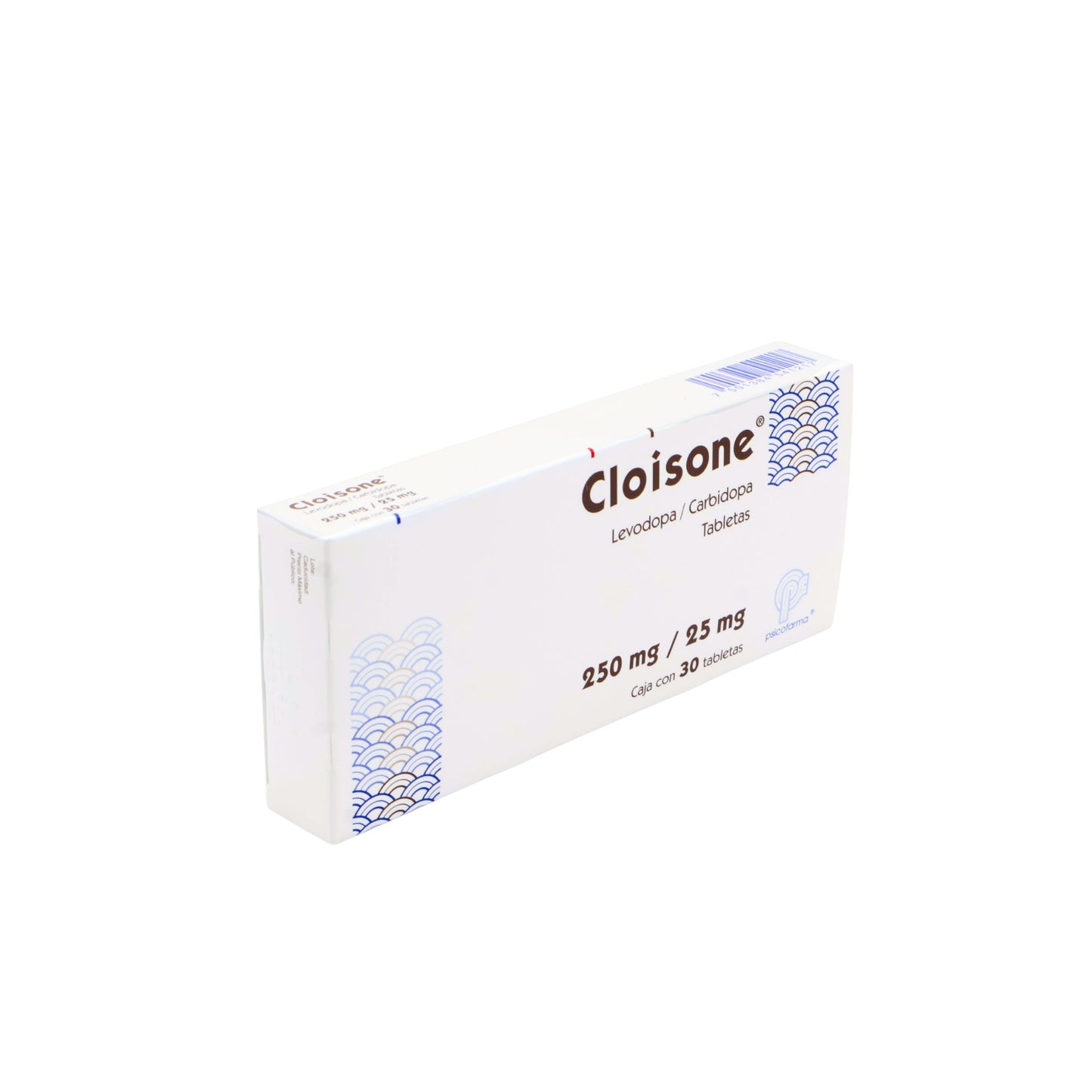 Cloisone  250 mg / 25 mg Caja C/ 30 tabletas Levodopa