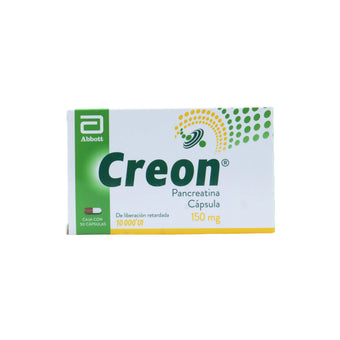 compare product Creon Pancreatina 150 mg, Caja con 50 cápsulas