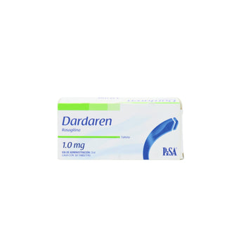 compare product Dardaren Rasagilina 1 mg, 30 Tabletas