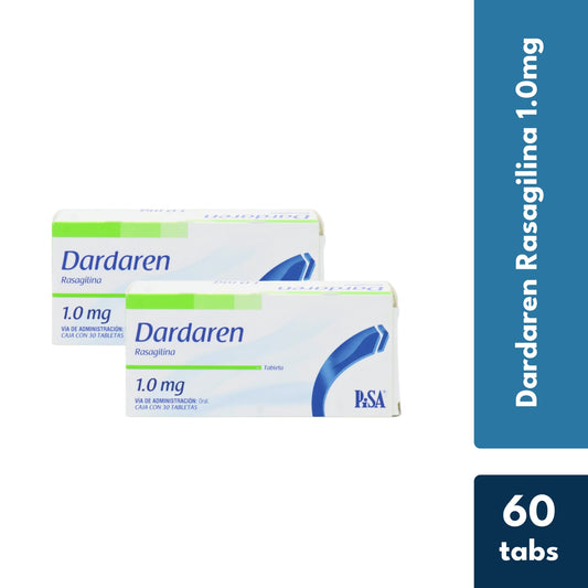 Dardaren Tabletas 1mg Caja C/30 Paquete de 2
